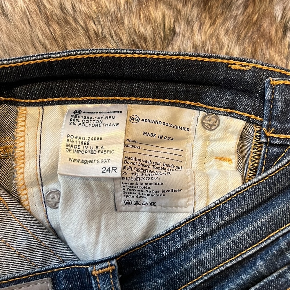 AG the legging ankle super skinny distressed jean- Size 24R - Picture 4 of 11